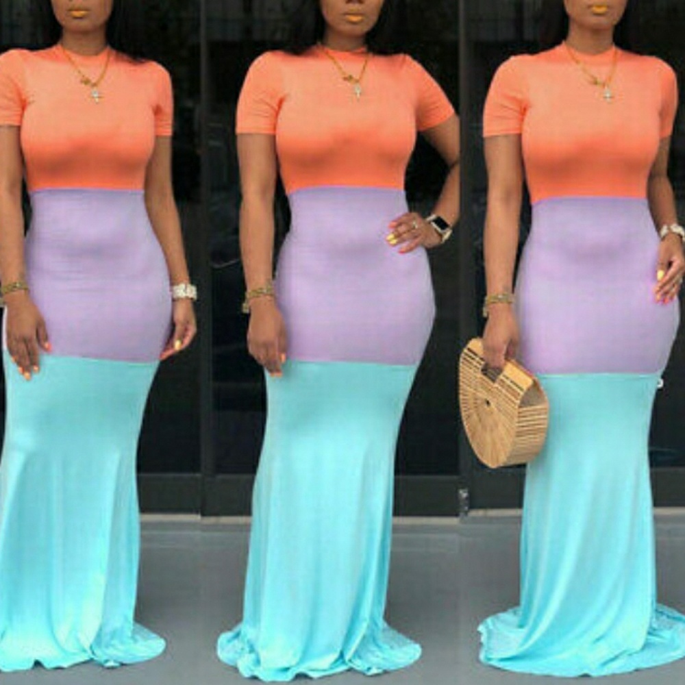 Color block Maxi (Melon)
